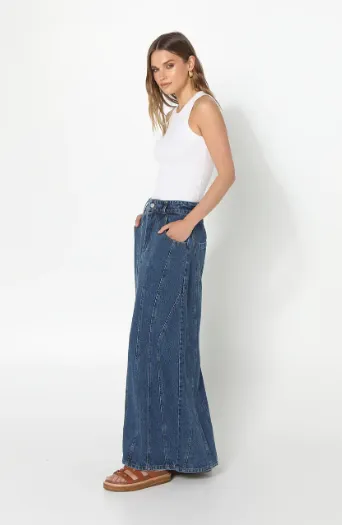 Madison The Label Carissa Skirt | Denim