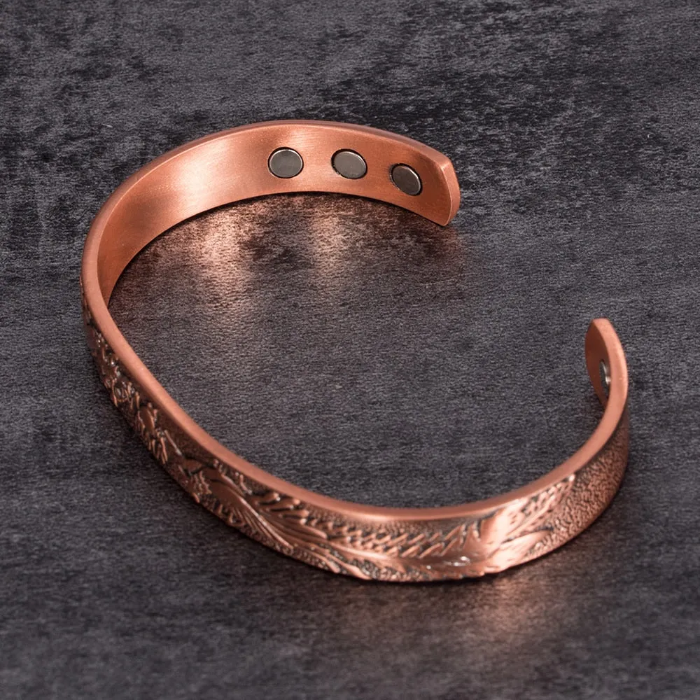 Magnetic Copper Bracelet Phoenix