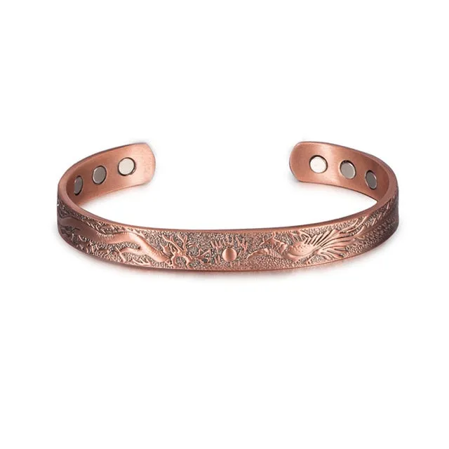 Magnetic Copper Bracelet Phoenix