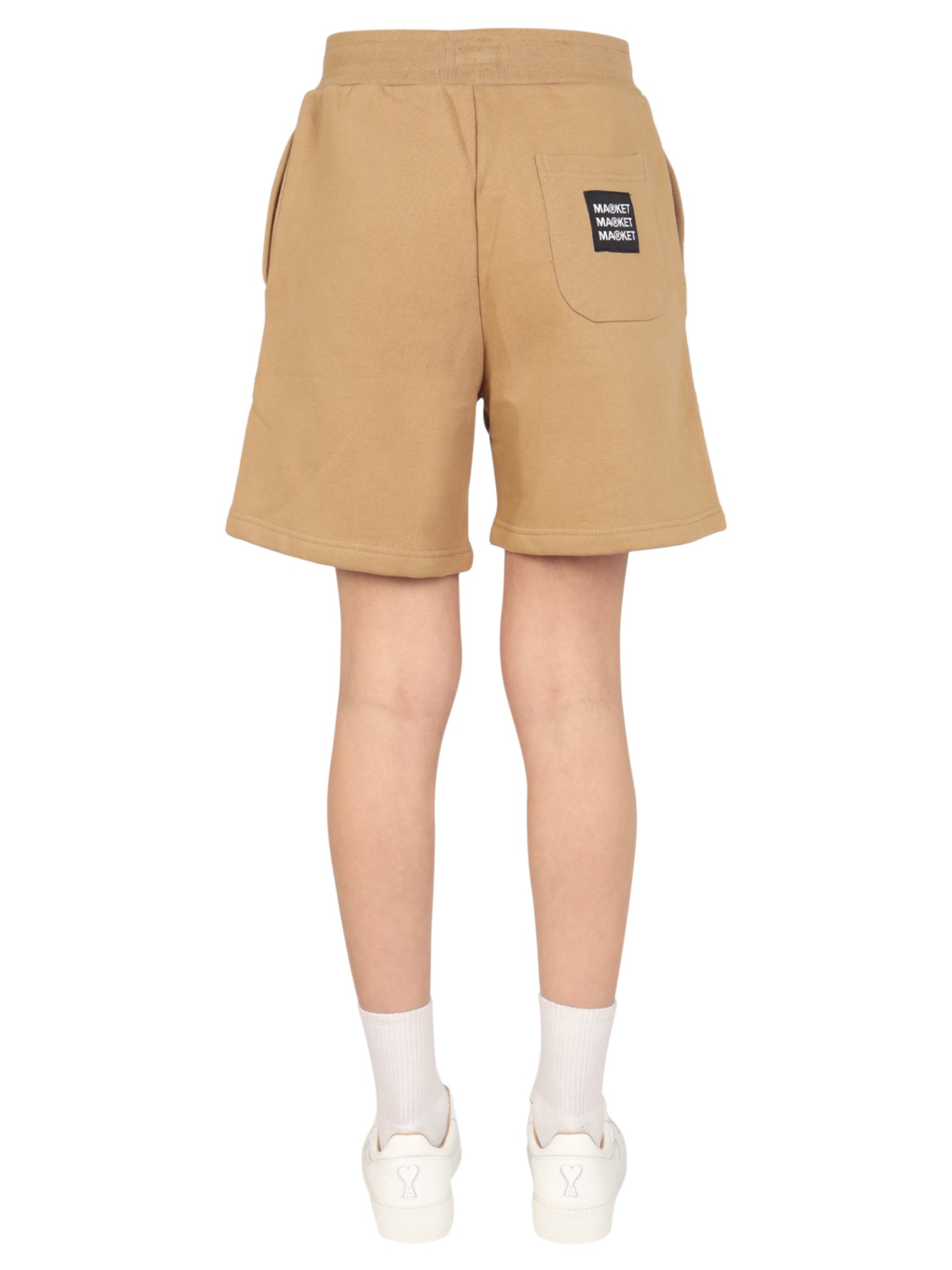 MARKET    COTTON LOGO SWEAT SHORTS