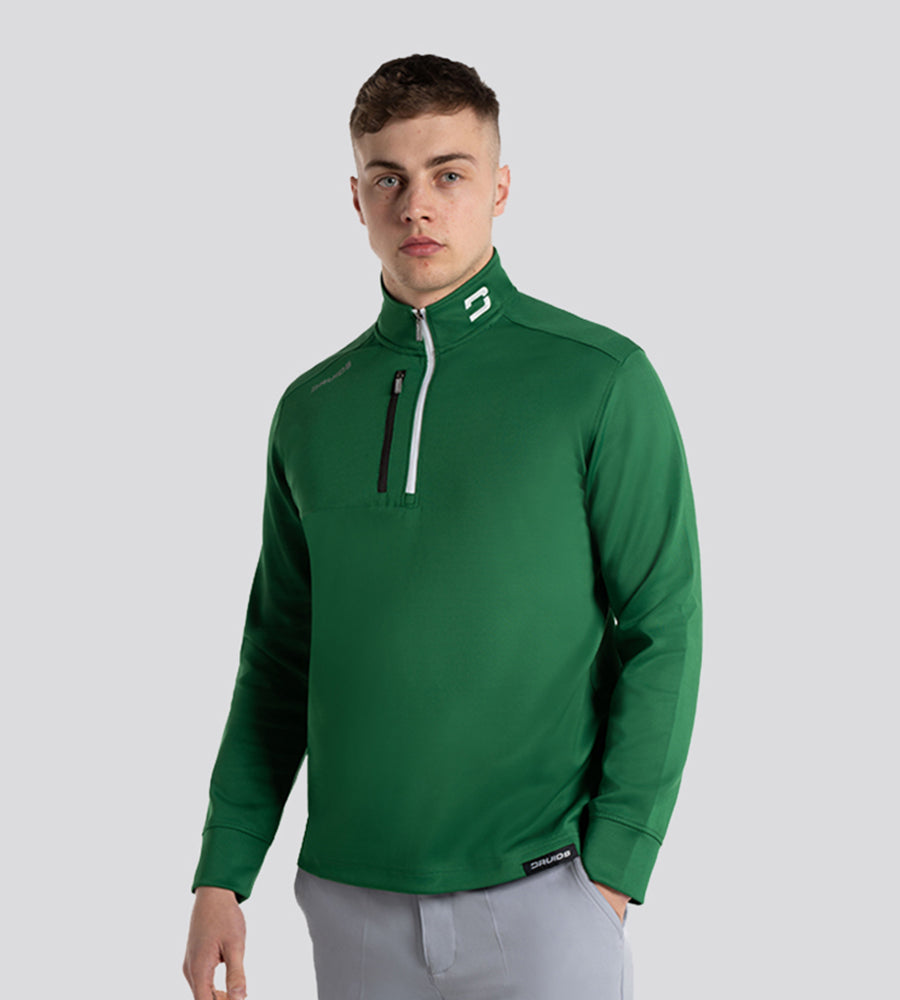 MEN'S ULTRA BLEND GOLF MIDLAYER 1/4 ZIP - FOREST