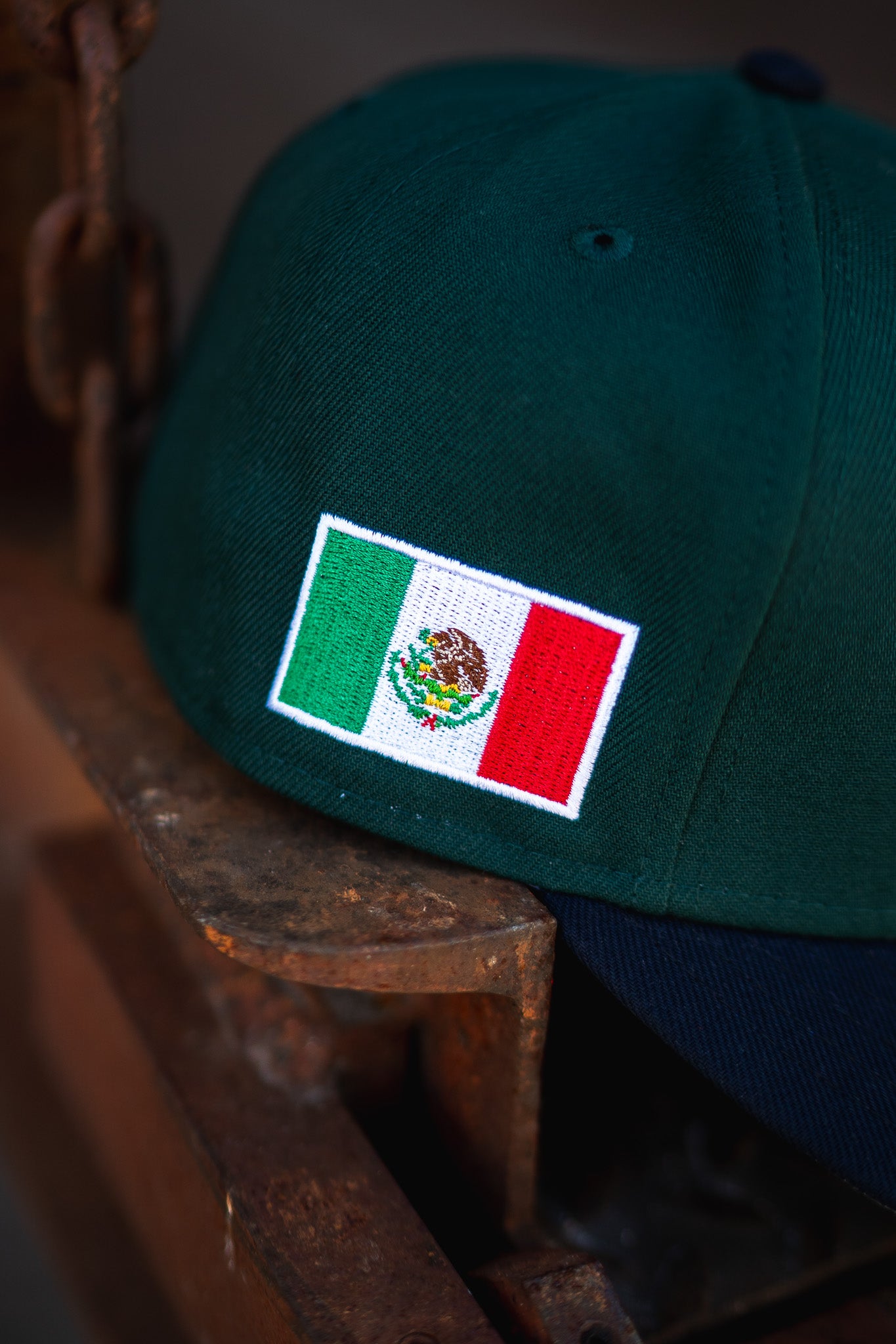 New Era Los Yaquis de Obregon Mexico Grey UV (Forest Green/Navy)