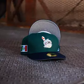 New Era Los Yaquis de Obregon Mexico Grey UV (Forest Green/Navy)