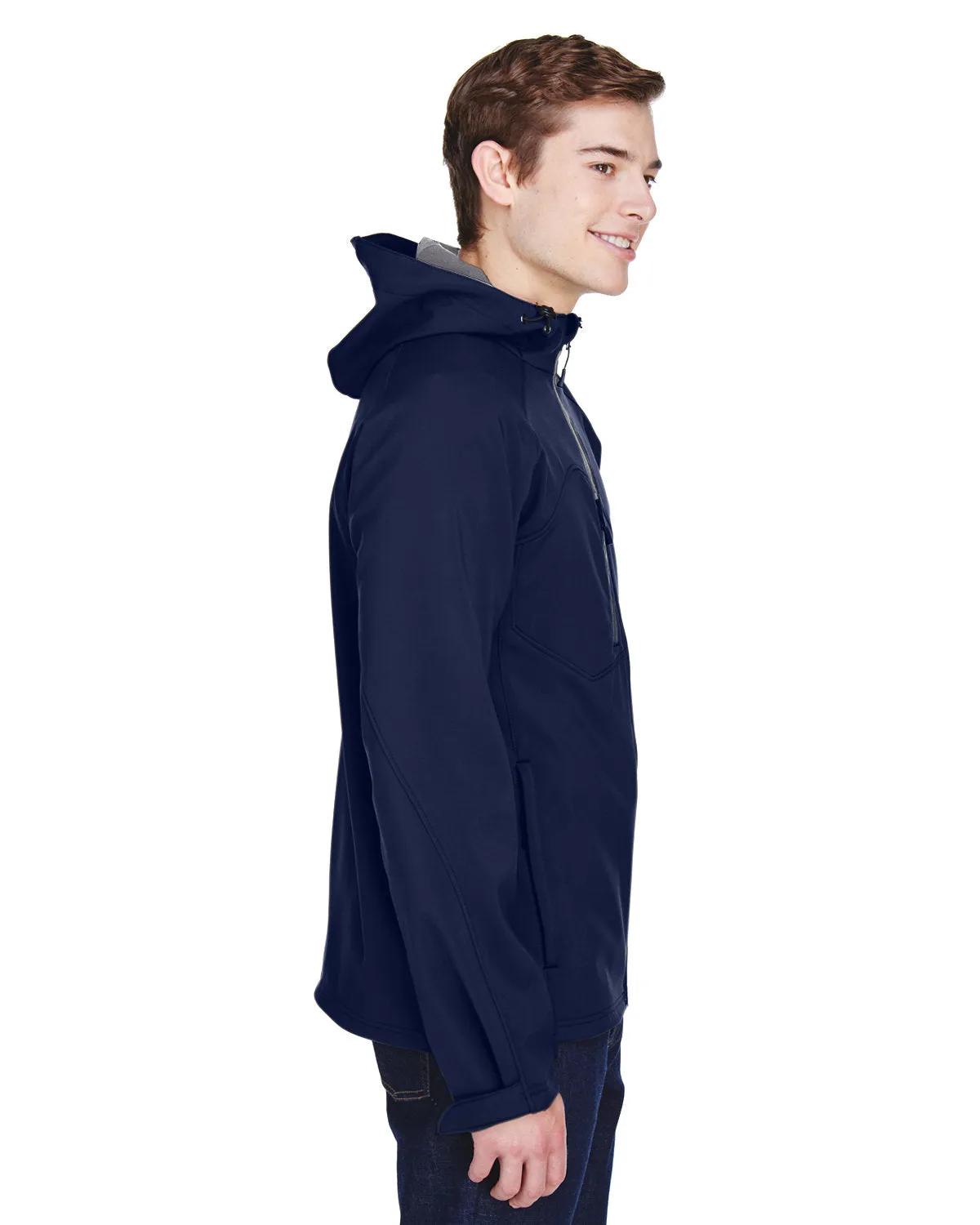 North End Prospect Two-Layer Fleece Bonded Soft Shell Hooded Jacket