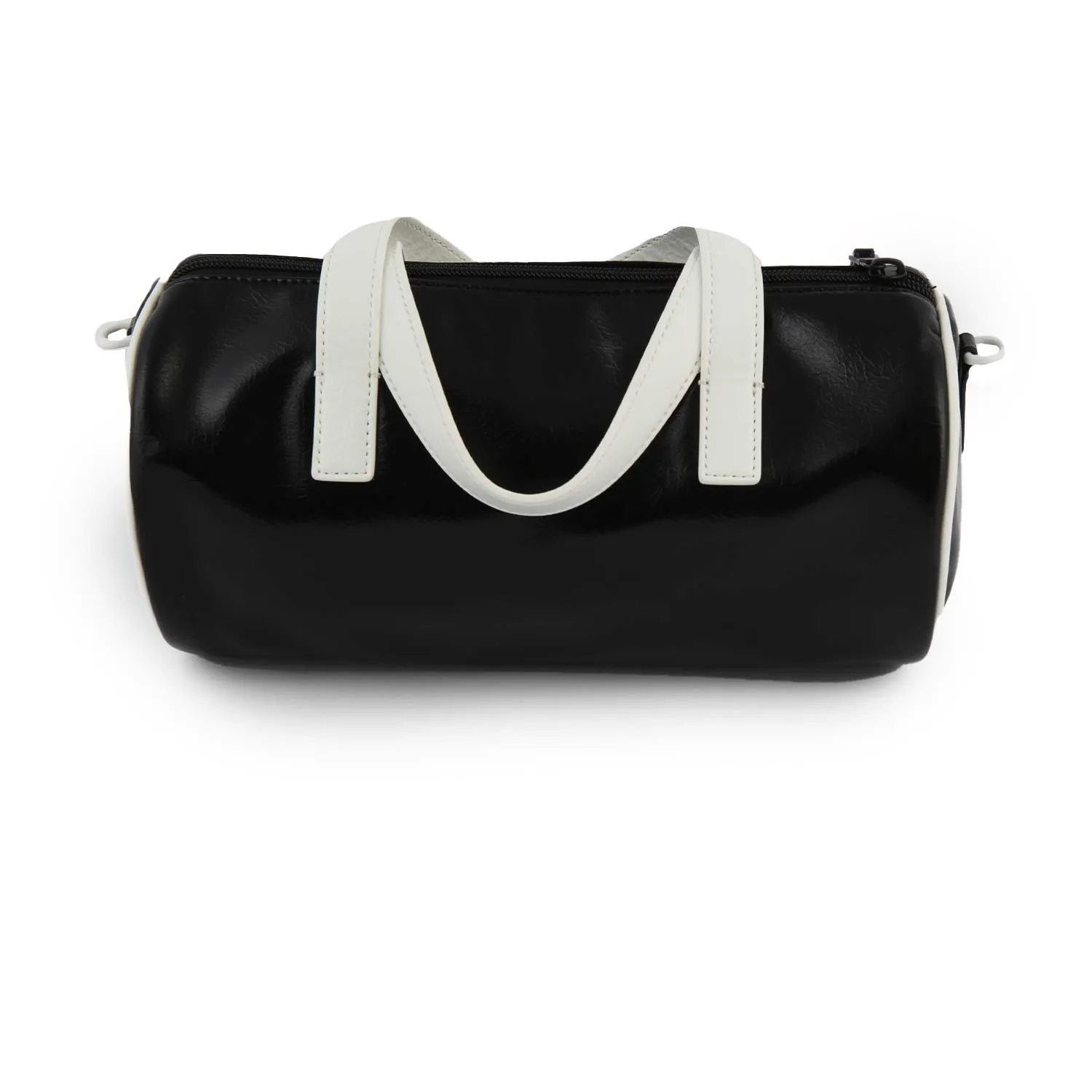 N° 21 Black And White N21 Cylinder Faux Leather Bag