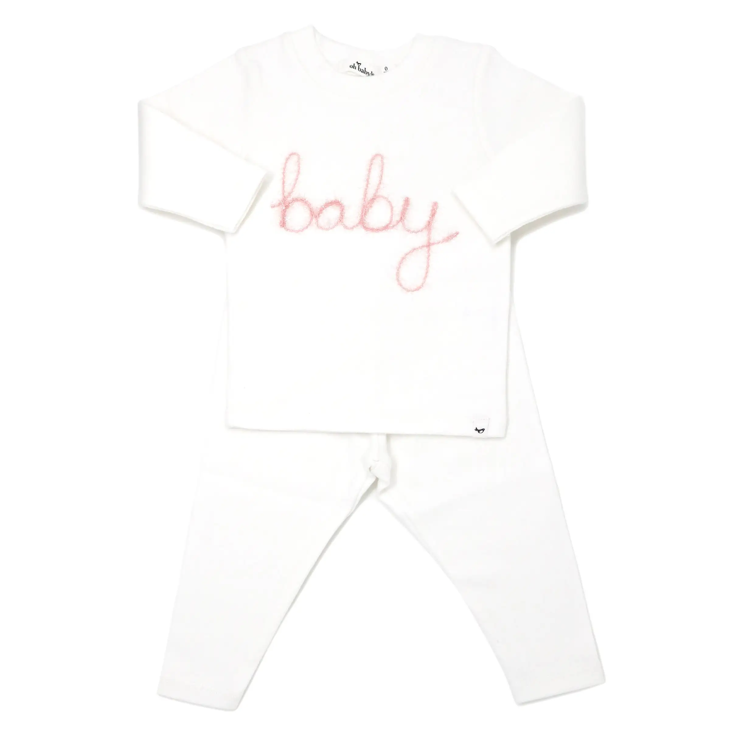 oh baby! Two Piece Set - Baby in Blush Pink - Cream