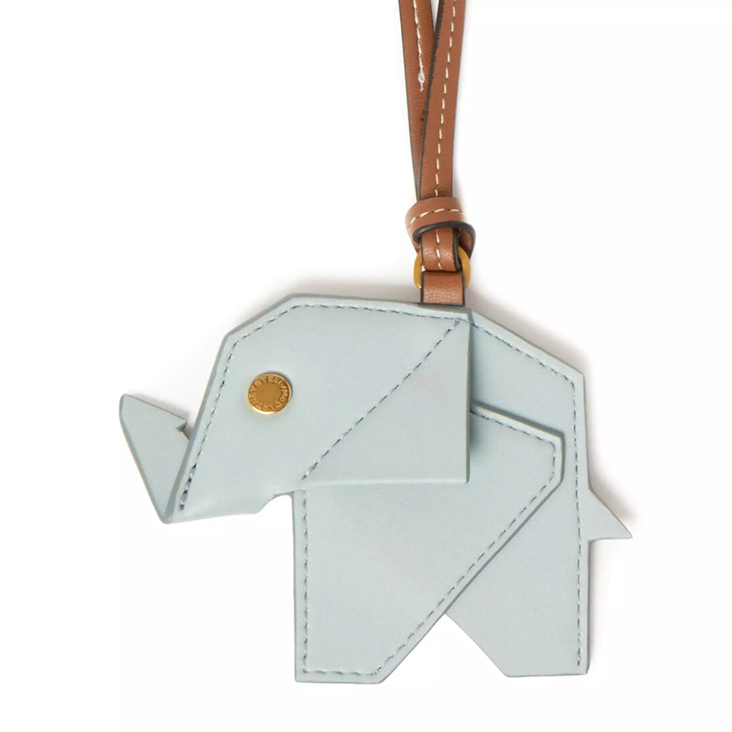 Origami Elephant Alter Mat Bag Charm, Sky Blue