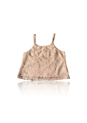 [OUTLET] DOLLY by Le Petit Tom  LACY SPAGHETTI TOP taupe