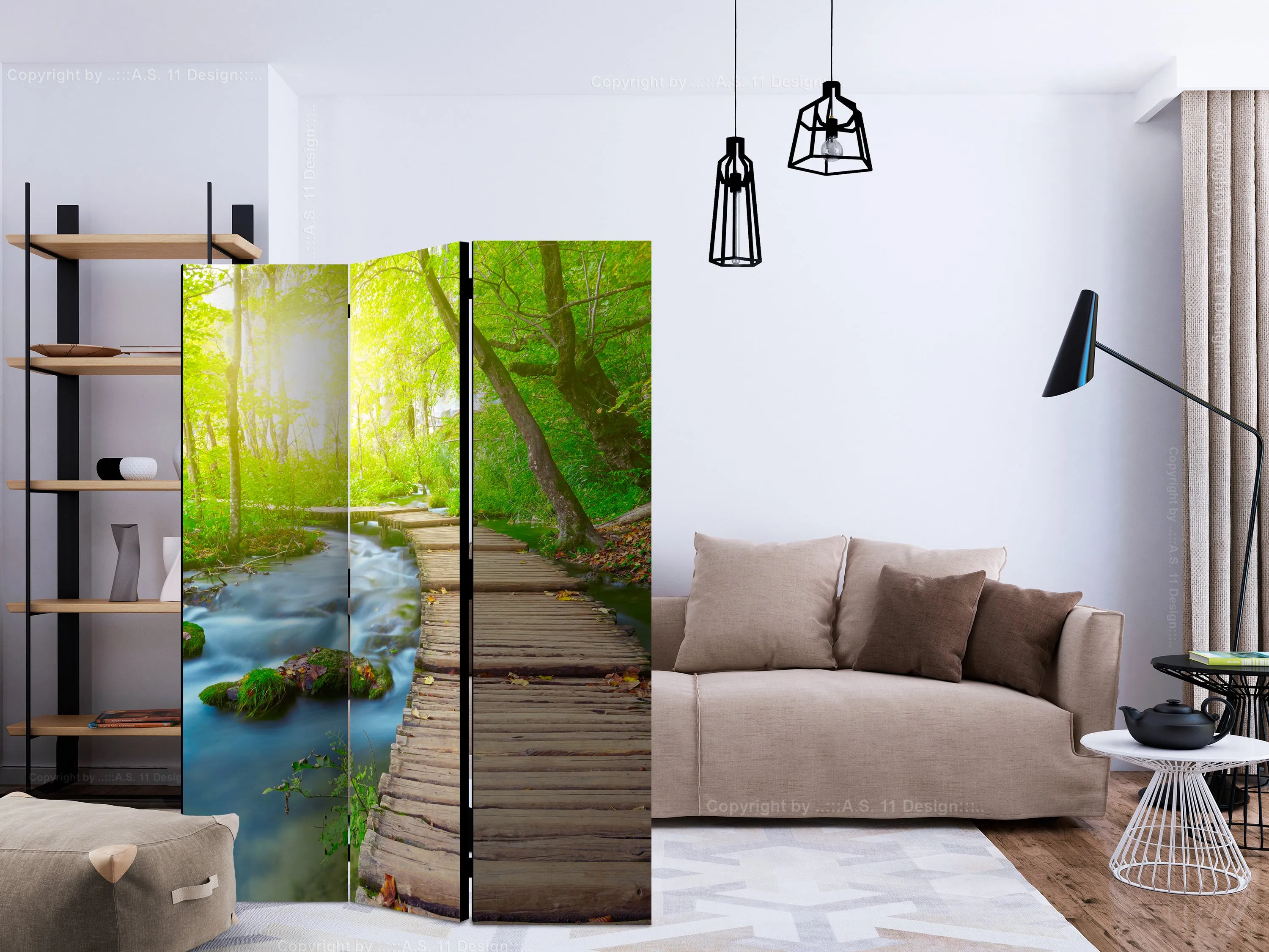 Paravento Green forest [Room Dividers]