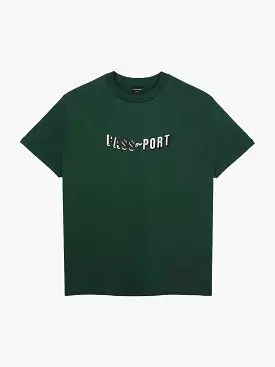 Pass-Port Sunken Logo Embroidery Tee - Forest Green