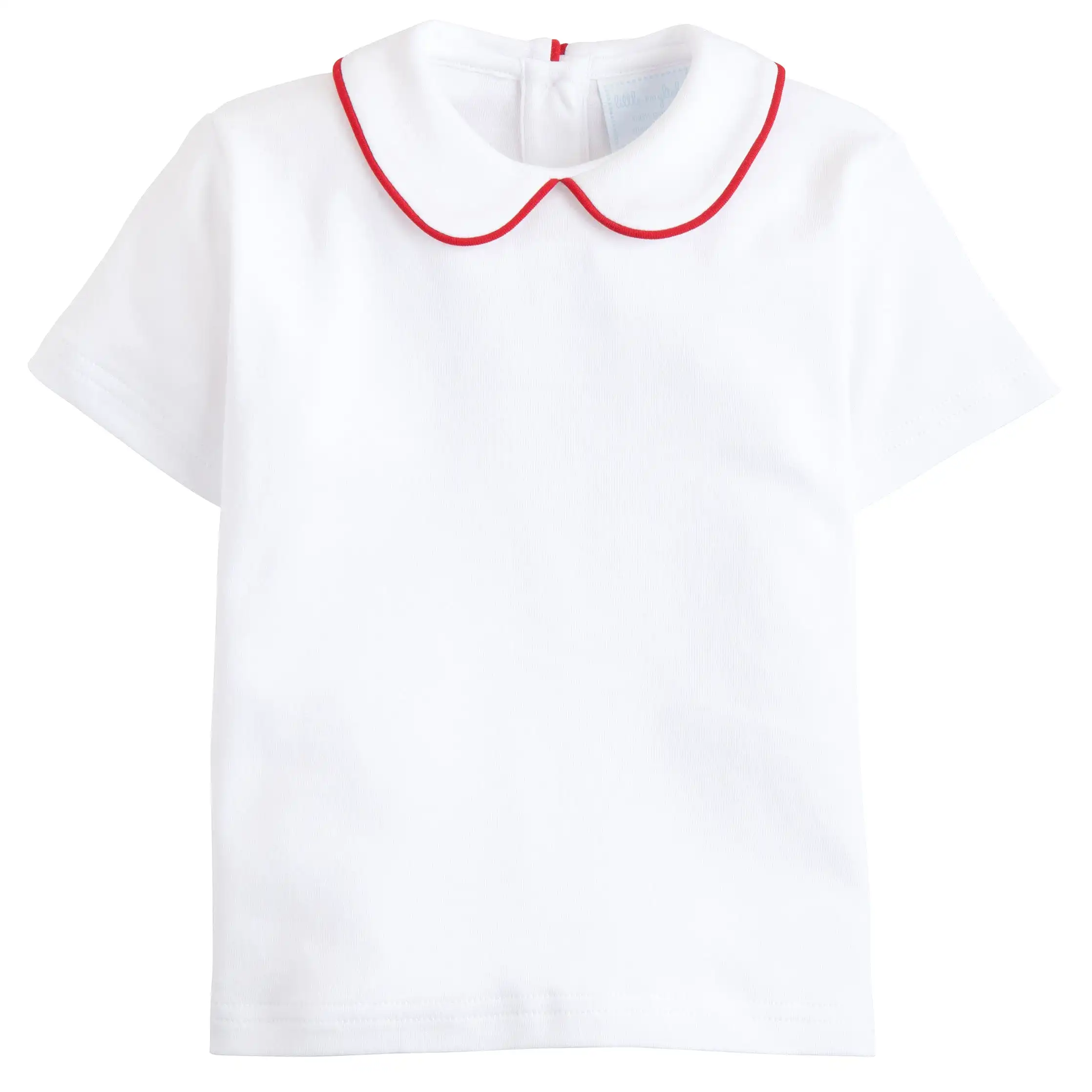 Piped Peter Pan Short Sleeve - Red