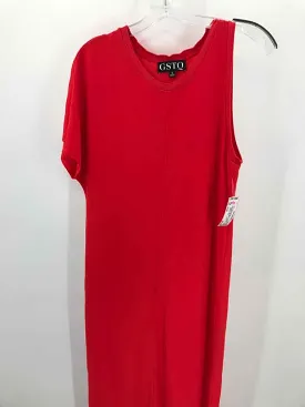 Pre-Owned GSTQ Red Size Small Maxi Short Sleeve Dress