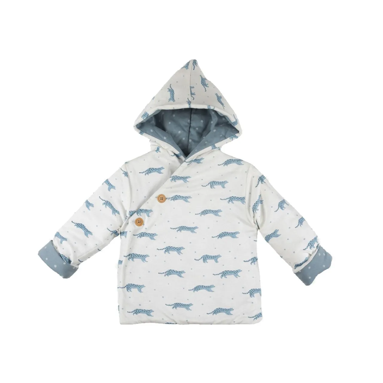 Red Caribou Reversible Jacket Magic Flakes Blue Fog  