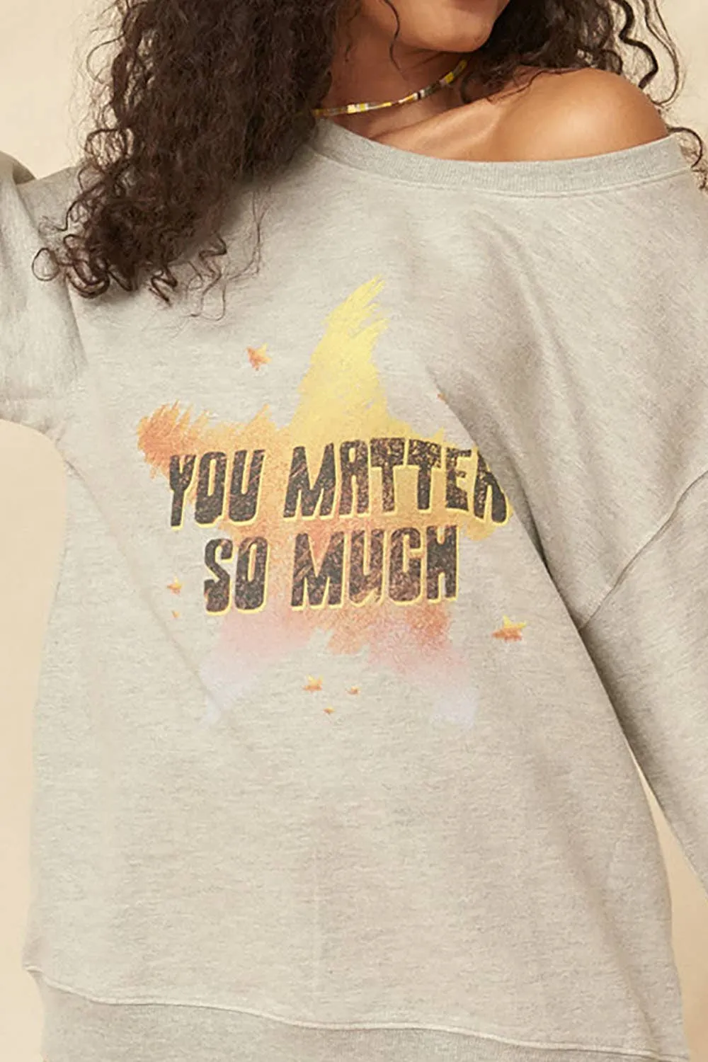 Sale You Matter Vintage-Print Graphic Sweatshirt