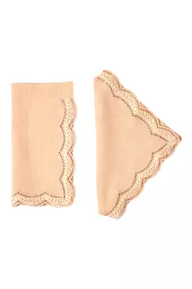 Scallop Embroidered Napkin - Blush