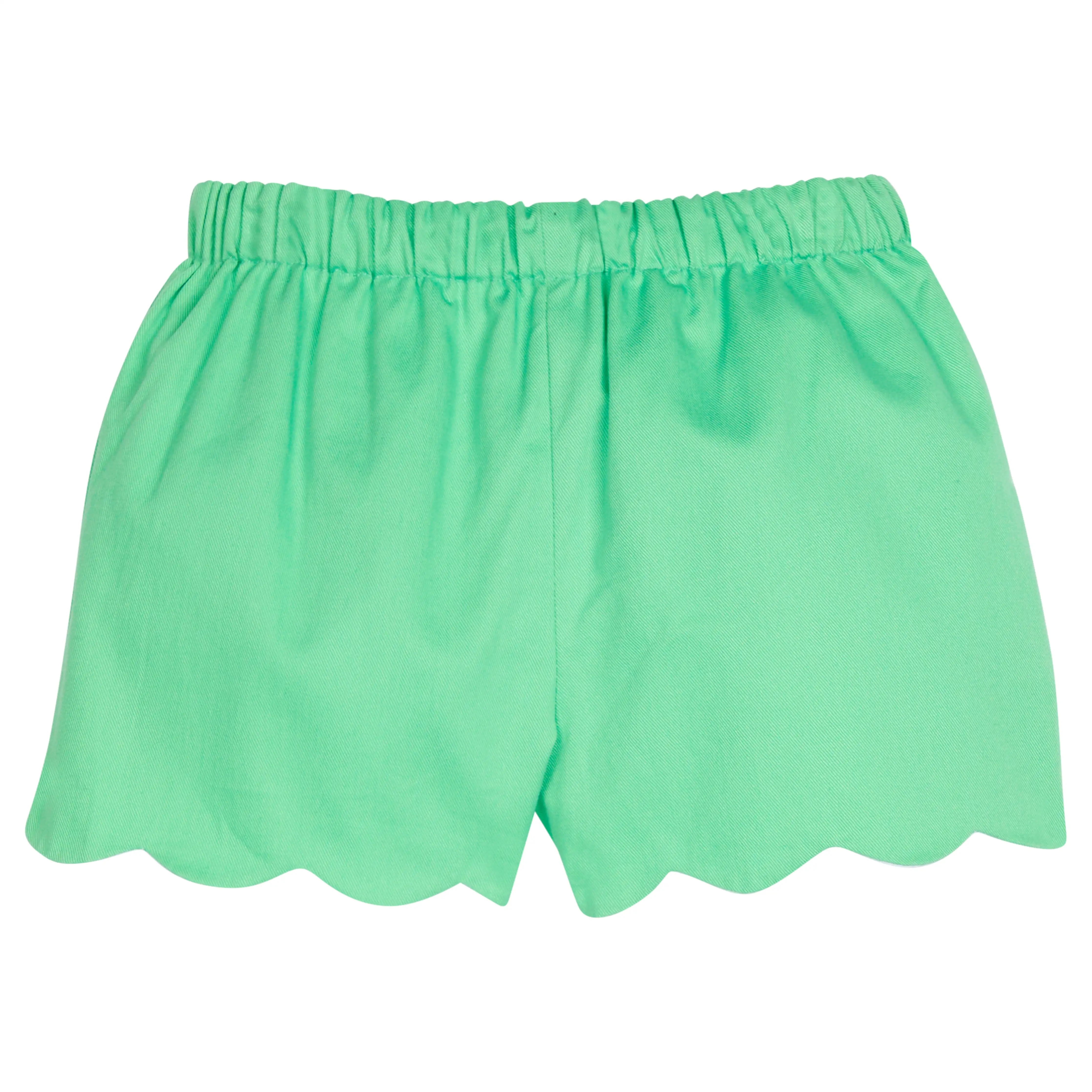 Scallop Short - Green Twill