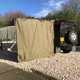 Side Windbreak Wall for Direct4x4 Expedition Awning - 2mx2.2m Forest Green