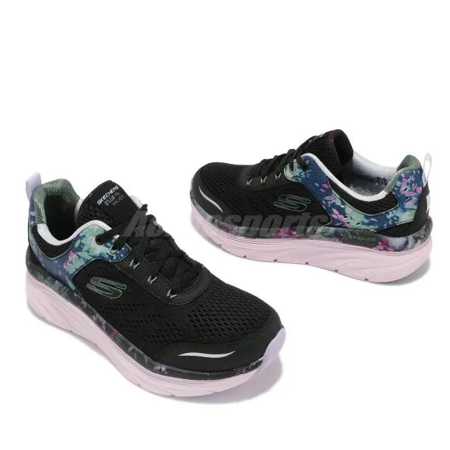 Skechers D Lux Walker-Floral Habits Black Purple Pink Wo...