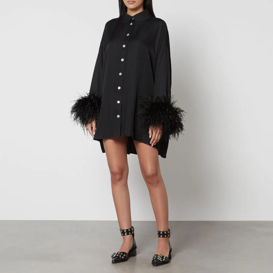 Sleeper Pastelle Oversized Jacquard Shirt Dress - XXS-XS | Coggles