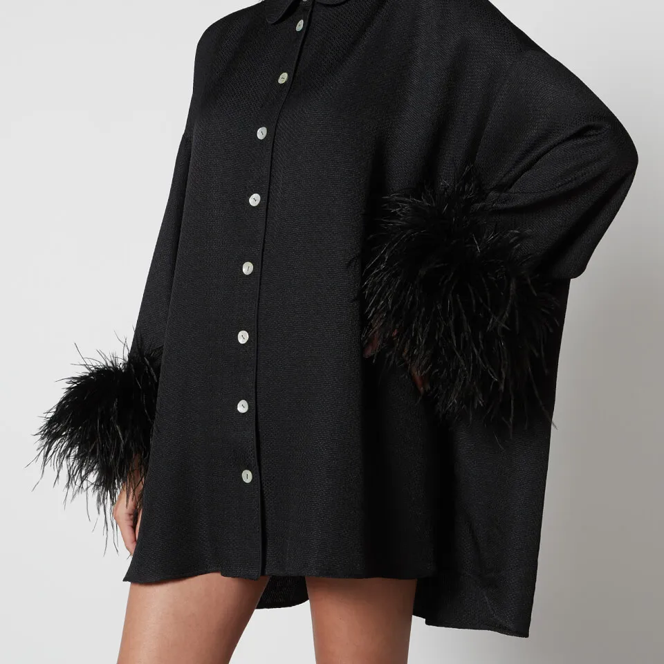 Sleeper Pastelle Oversized Jacquard Shirt Dress - XXS-XS | Coggles