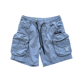 SR Denim Printed Nylon Utility Short (Grey)