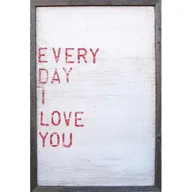 Sugarboo Every Day I Love You Vintage Framed Art Print