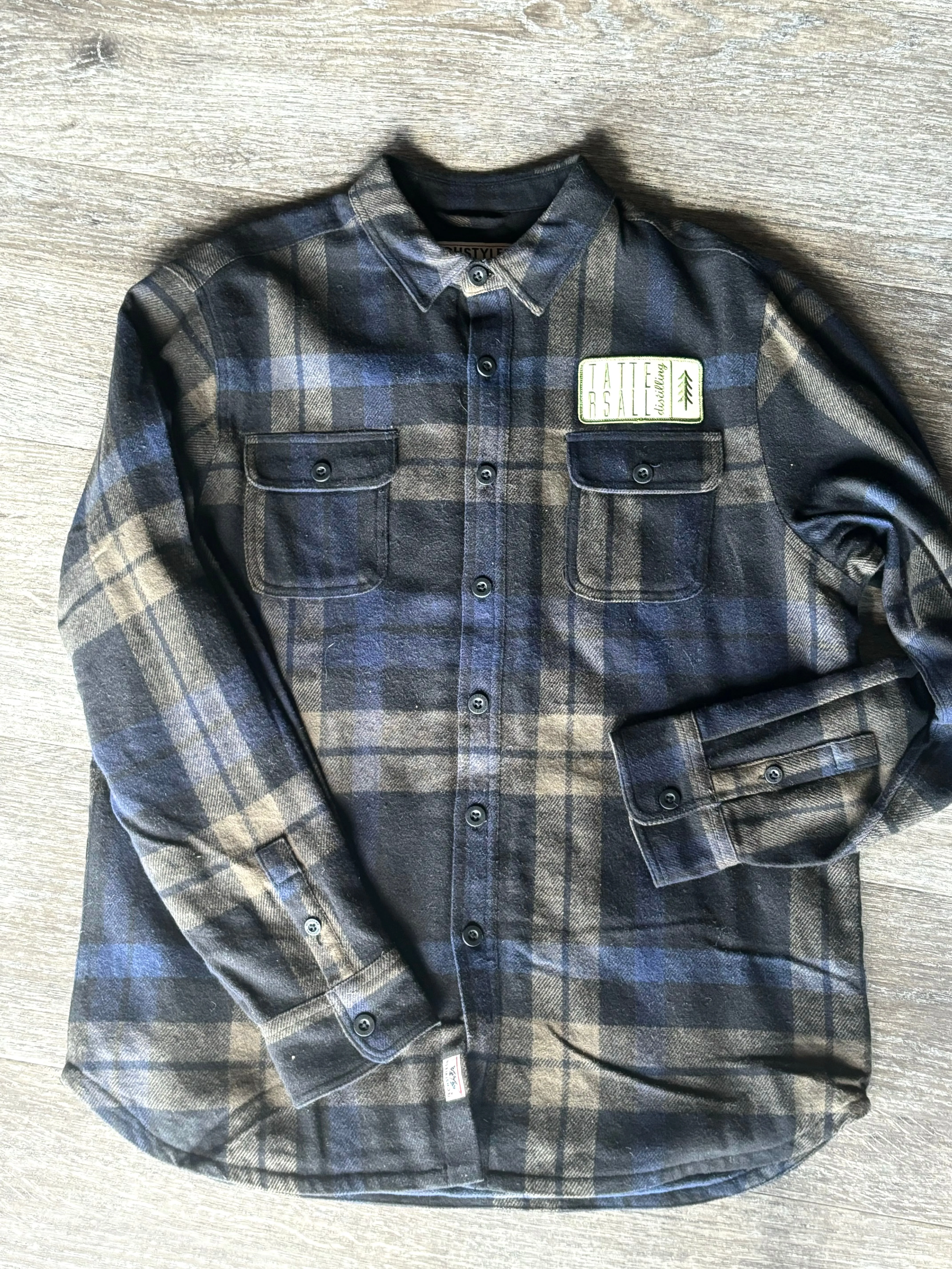 Tattersall Navy/Green Flannel Jacket