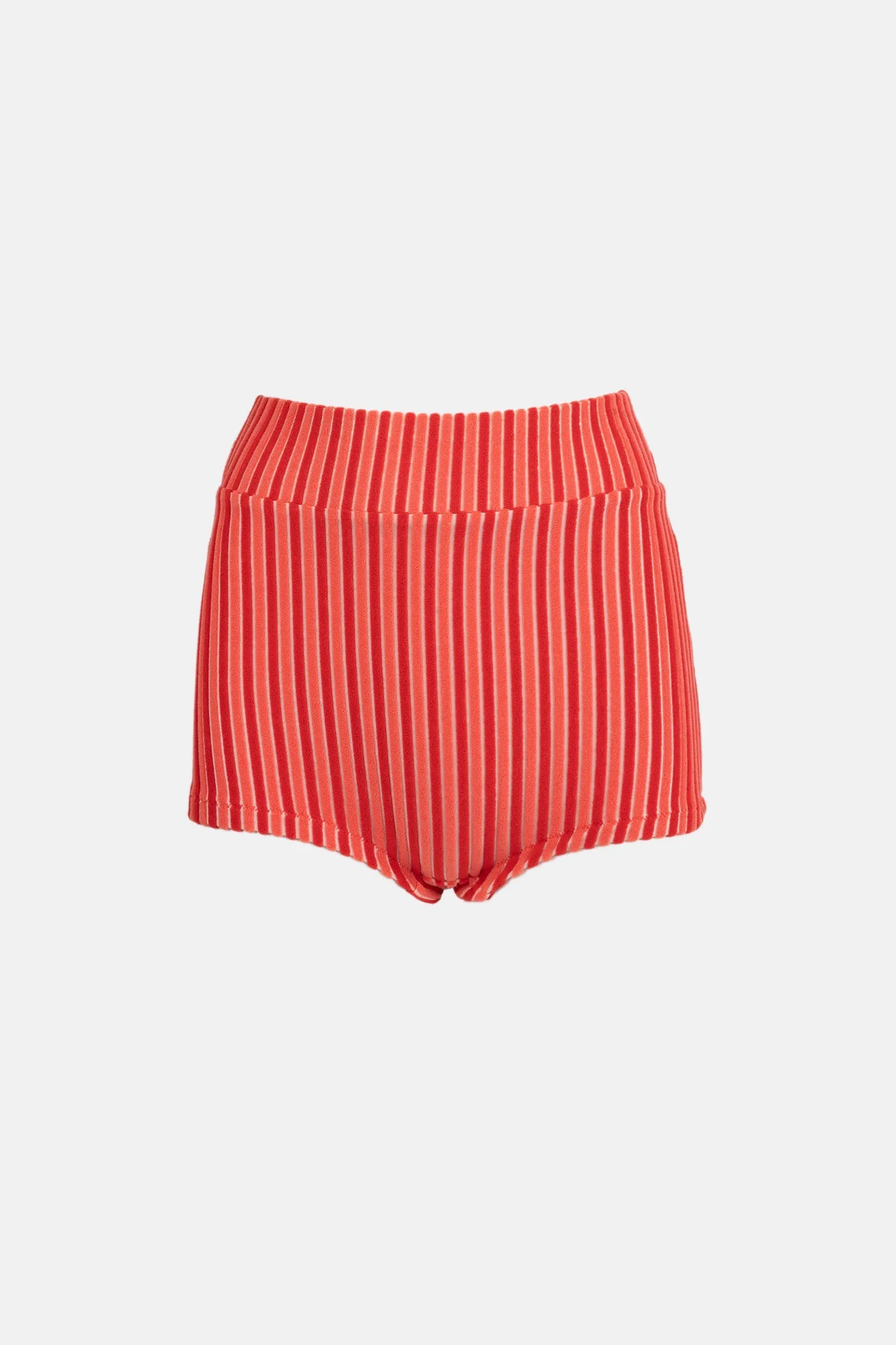 Terry Sands Stripe Surf Short Red Sand