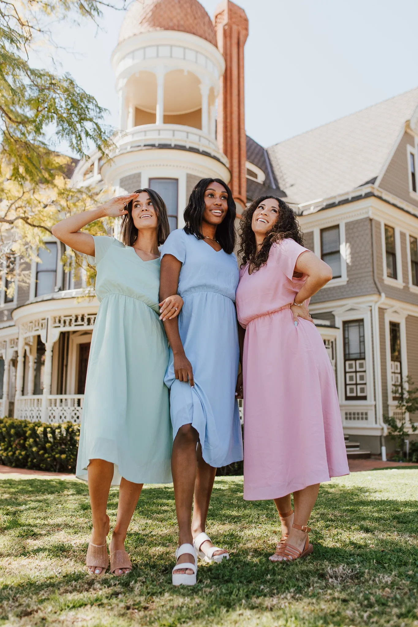 The Derby Dress in Blush