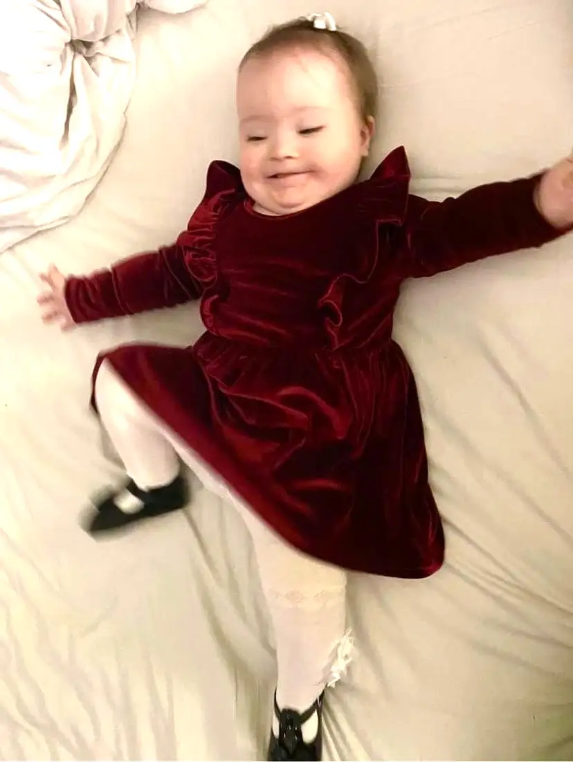 The Verity Baby/Child Twinning Dress in Velvet