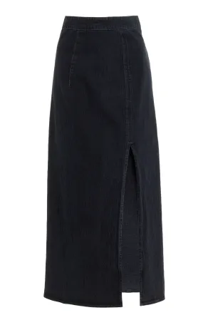 Triarchy Ms. Madison High-Rise Denim Maxi Skirt