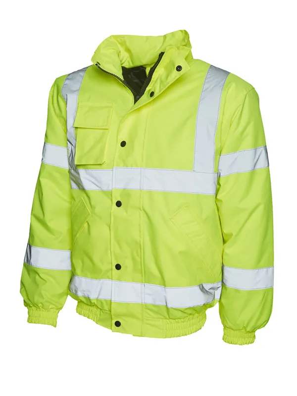 Uneek Clothing High Visibility Bomber Jacket