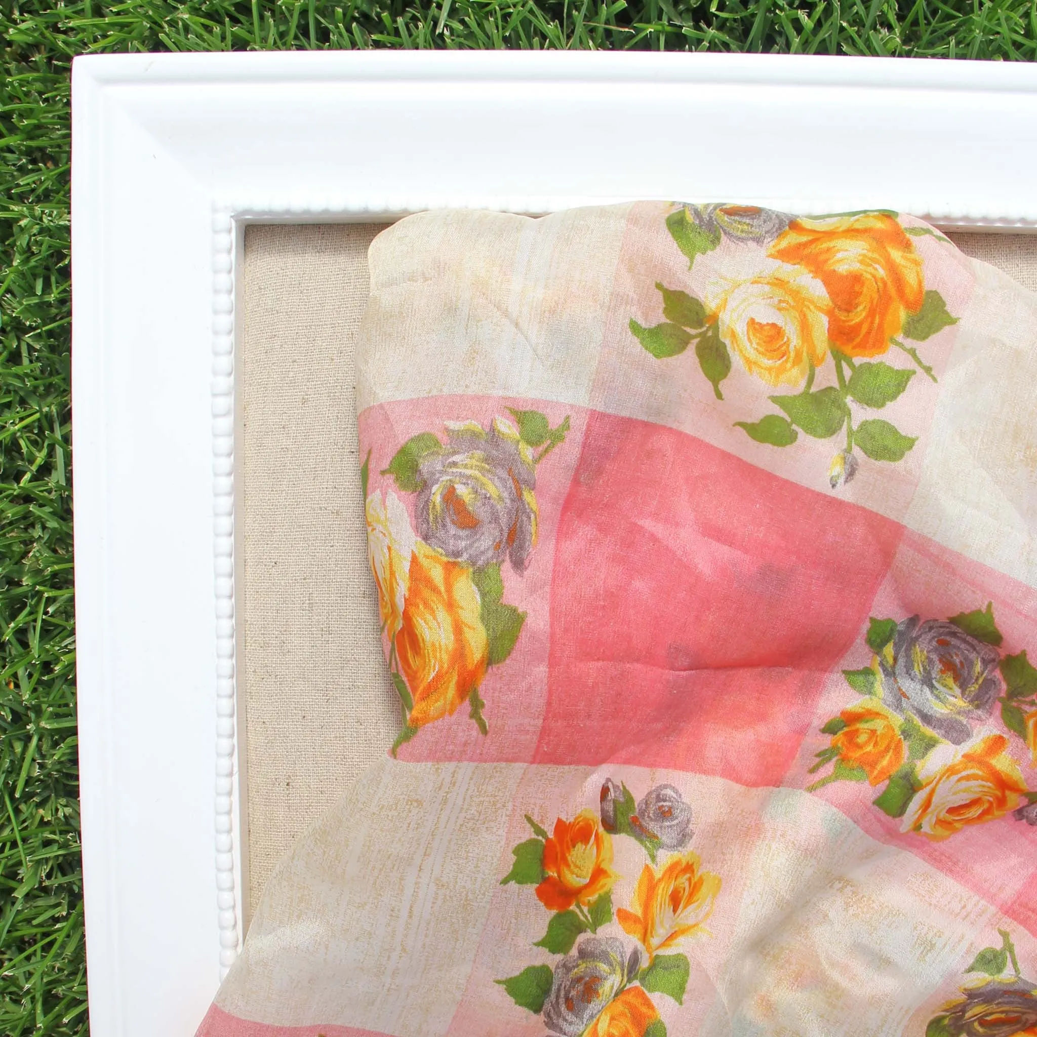 Vintage 60's Rose Scarf