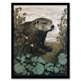 Wall Art & Pictures | Otters Landing By George Sinclair Vintage Botanical Earthy Aesthetic River Art Print Framed Poster Wal