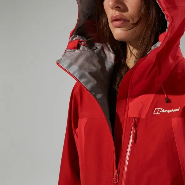 Women's Ridge-Seeker Waterproof Jacket - Red