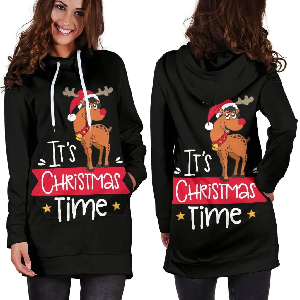 Women's Hoodie Dress - Christmas