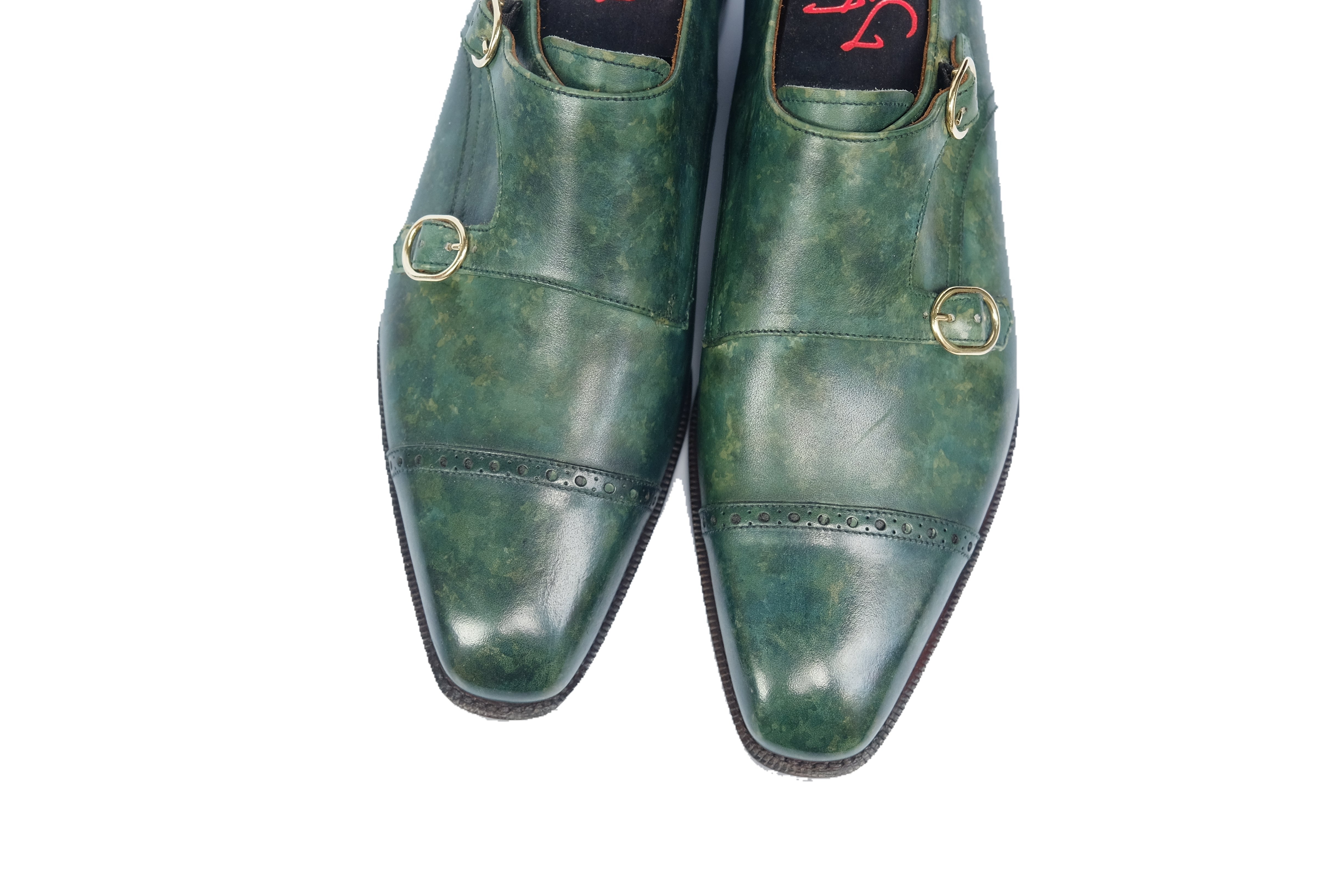 Woodland - MTO - Forest Green Marble Patina - LPB Last - Single Leather Sole