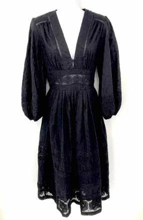 ZIMMERMANN Black Longsleeve Size 0  (XS) Dress